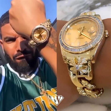 drake's watch collection|rolex x chrome hearts.